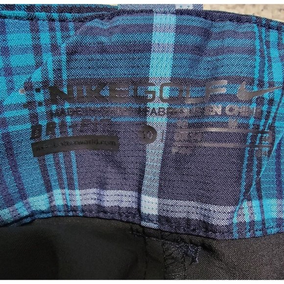 Nike Golf Women's Athletic Skirt w/ Shorts Dri-Fit Plaid Blue Size 10 NEW w/ Tag - Picture 13 of 16